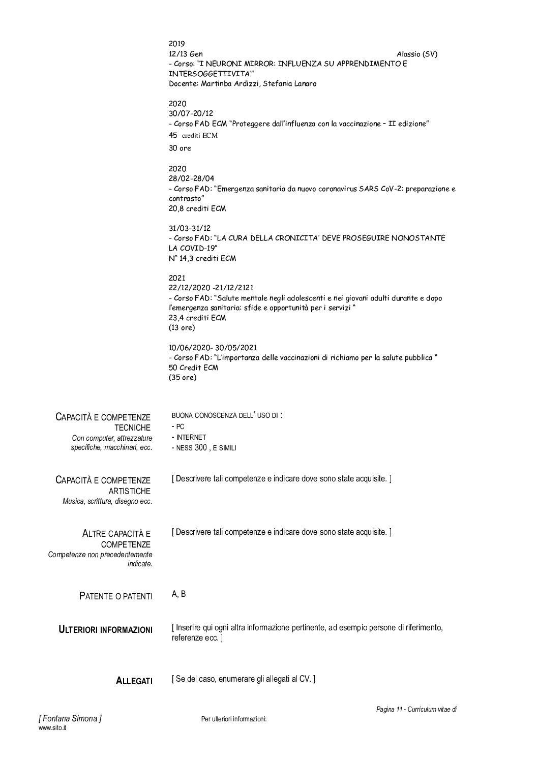 Curriculum vitae europeo FontanasimonaCVE originale 2 copia 8 pdf