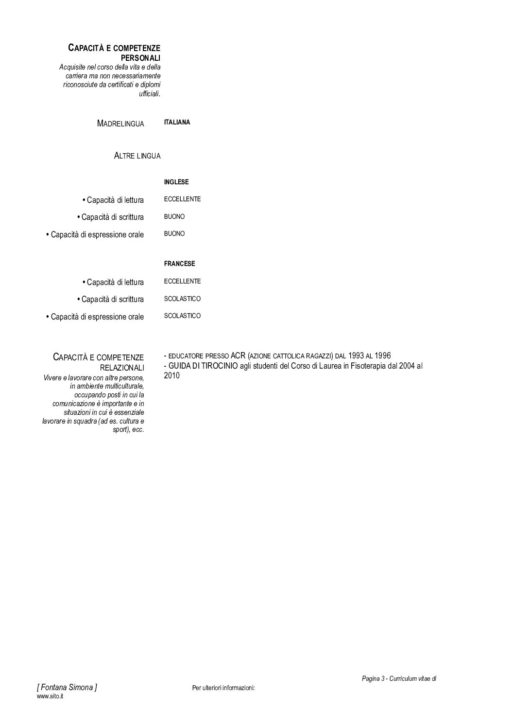 Curriculum vitae europeo FontanasimonaCVE originale 2 pdf